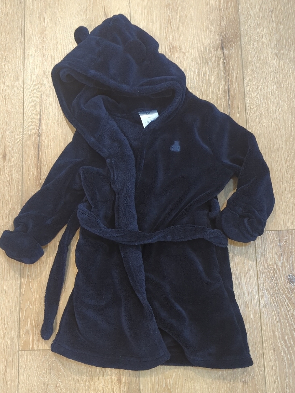 Baby GAP Velour Hooded Robe w/ Ears Blue 3T